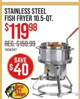 Cabela's STAINLESS STEEL FISH FRYER 10.5-QT offer