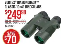Cabela's VORTEX DIAMONDBACK CLASSIC 10×42 BINOCULARS offer