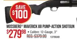 Cabela's MOSSBERG MAVERICK 88 PUMP-ACTION SHOTGUN offer