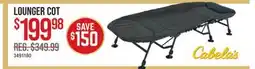 Cabela's LOUNGER COT offer