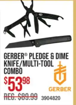 Cabela's GERBER PLEDGE & DIME KNIFE/MULTI-TOOL COMBO offer