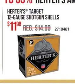 Cabela's HERTER'S TARGET 12-GAUGE SHOTGUN SHELLS offer