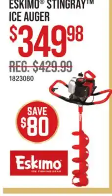 Cabela's ESKIMO STINGRAY ICE AUGER offer