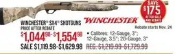 Cabela's WINCHESTER SX4 SHOTGUNS offer