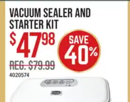 Cabela's VACUUM SEALER AND STARTER KIT offer