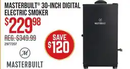 Cabela's MASTERBUILT 30-INCH DIGITAL ELECTRIC SMOKER offer