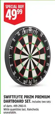Canadian Tire SWIFTFLYTE PRIZM PREMIUM DARTBOARD SET offer