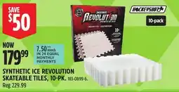 Canadian Tire HOCKEYSHOT SYNTHETIC ICE REVOLUTION SKATEABLE TILES, 10-PK offer