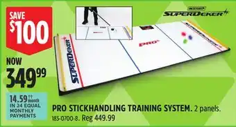 Canadian Tire SUPERDEKER PRO STICKHANDLING TRAINING SYSTEM offer