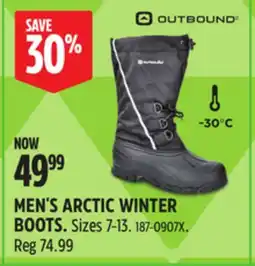 Canadian Tire OUTBOUND MEN'S ARCTIC WINTER BOOTS offer