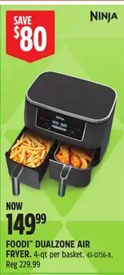 Canadian Tire Ninja FOODI DUALZONE AIR FRYER offer