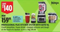 Canadian Tire NINJA PROFESSIONAL PLUS KITCHEN SYSTEM WITH AUTO-IQ offer