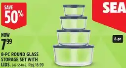 Canadian Tire Vida by PADERNO 8-PC ROUND GLASS STORAGE SET WITH LIDS offer
