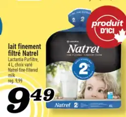 Marché Richelieu LAIT FINEMENT FILTRÉ NATREL | NATREL FINE-FILTERED MILK offer