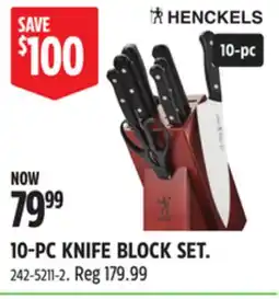 Canadian Tire HENCKELS 10-PC KNIFE BLOCK SET offer