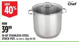 Canadian Tire MASTER CHEF 16-QT STAINLESS-STEEL STOCK POT offer