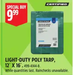 Canadian Tire LIGHT-DUTY POLY TARP, 12´ X 16´ offer