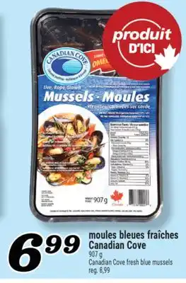 Marché Richelieu MOULES BLEUES FRAÎCHES CANADIAN COVE | CANADIAN COVE FRESH BLUE MUSSELS offer