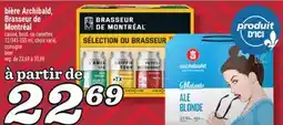 Marché Richelieu Bière Archibald, Brasseur de Montréal | Beer offer