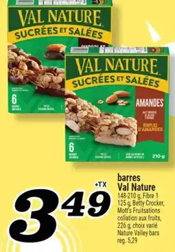 Marché Richelieu BARRES VAL NATURE | NATURE VALLEY BARS offer
