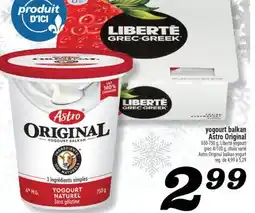 Marché Richelieu YOGOURT BALKAN ASTRO ORIGINAL | ASTRO ORIGINAL BALKAN YOGURT offer