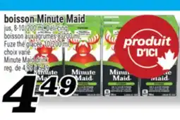 Marché Richelieu BOISSON MINUTE MAID | MINUTE MAID DRINK offer