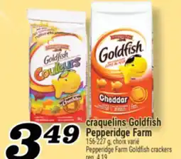 Marché Richelieu CRAQUELINS GOLDFISH PEPPERIDGE FARM | PEPPERIDGE FARM GOLDFISH CRACKERS offer