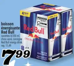 Marché Richelieu BOISSON ÉNERGISANTE RED BULL | RED BULL ENERGY DRINK offer