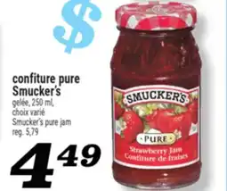 Marché Richelieu CONFITURE PURE SMUCKER'S | SMUCKER'S PURE JAM offer