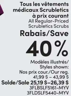 L'équipeur All Regular-Priced Scrubletics Scrubs offer