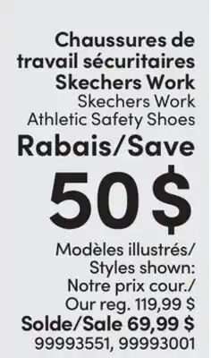 L'équipeur Skechers Work Athletic Safety Shoes offer