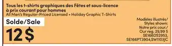 L'équipeur All Men's Licensed + Holiday Graphic T-Shirts offer