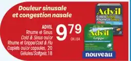 Uniprix ADVIL Rhume et Sinus Rhume et Grippe / Cold & Sinus Cold & Flu offer