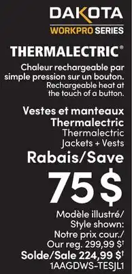 L'équipeur Thermalectric Jackets + Vests offer