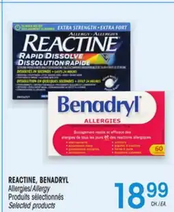 Uniprix REACTINE, BENADRYL Allergies/Allergy offer