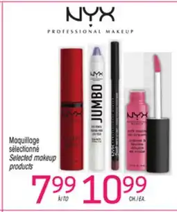 Uniprix NYX Maquillage sélectionné/Selected makeup products offer