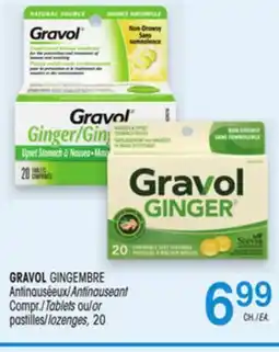 Uniprix GRAVOL GINGEMBRE Antinauséeux/Antinauseant offer