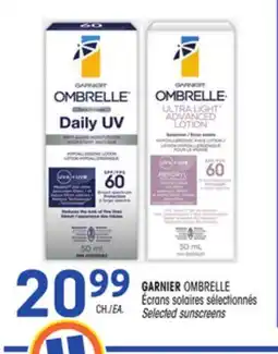 Uniprix GARNIER OMBRELLE Écrans solaires sélectionnés/Selected sunscreens offer