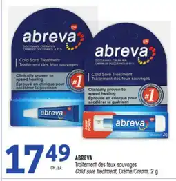 Uniprix ABREVA Traitement des feux sauvages/Cold sore treatment offer