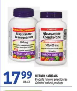 Uniprix WEBBER NATURALS Produits naturels sélectionnés/Selected natural products offer