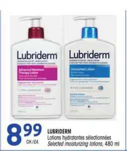 Uniprix LUBRIDERM Lotions hydratantes sélectionnées/Selected moisturizing lotions offer