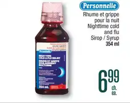 Jean Coutu PERSONNELLE Nighttime cold and flu offer