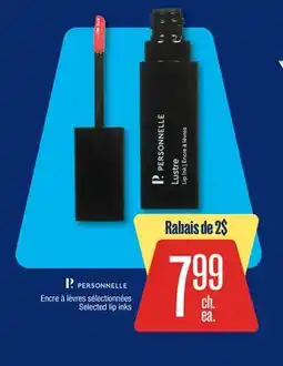 Jean Coutu PERSONNELLE Selected lip inks offer