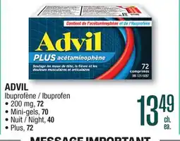 Jean Coutu ADVIL Ibuprofen offer