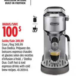 Canadian Tire De'Longhi Dedica Duo offer