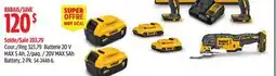 Canadian Tire DEWALT 20V MAX 5Ah Battery offer