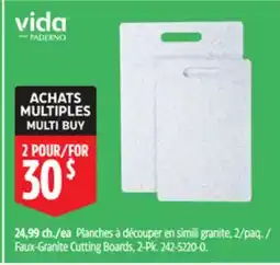 Canadian Tire Vida by PADERNO Faux-Granite Cutting Boards, 2-Pk offer