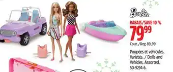 Canadian Tire Dolls and Vehicles offer
