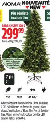 Canadian Tire NOMA Elora Slim Pre-Lit Twinkle Tree offer