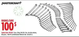 Canadian Tire Mastercraft 60-Pc Combination Wrench Set offer